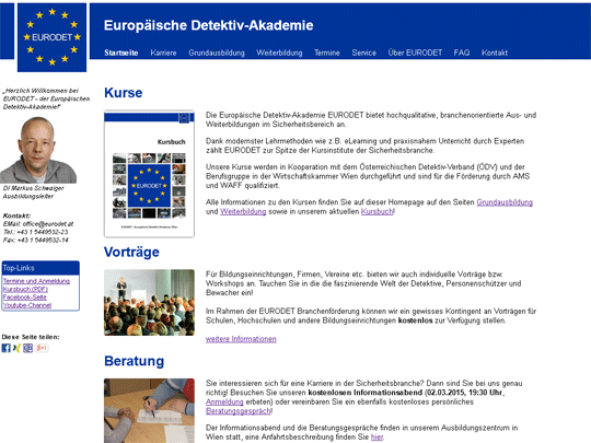 EURODET-Homepage