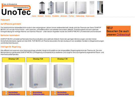 unotec-Homepage